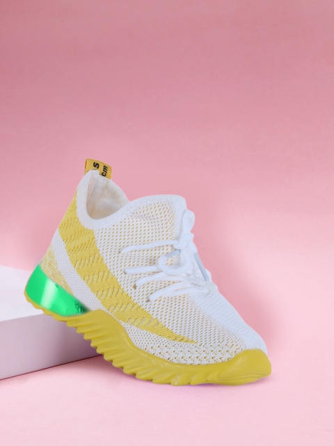 

PASSION PETALS Kids White Sneakers With LED Sneakers