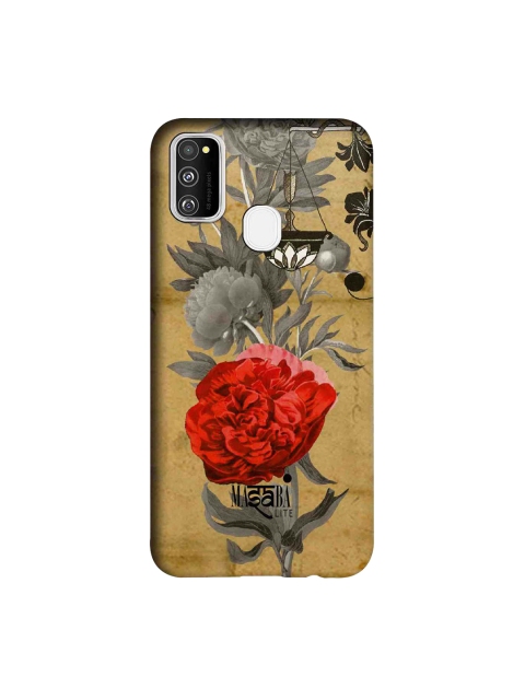 

macmerise Brown & Grey Masaba Floral Scale Samsung Galaxy M30S Back Case, Bronze