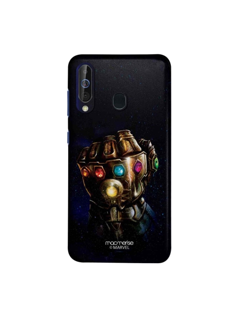 

macmerise Black & Gold-Toned Marvel Comics The Gauntlet Punch Sublime Samsung Galaxy A60 Back Case