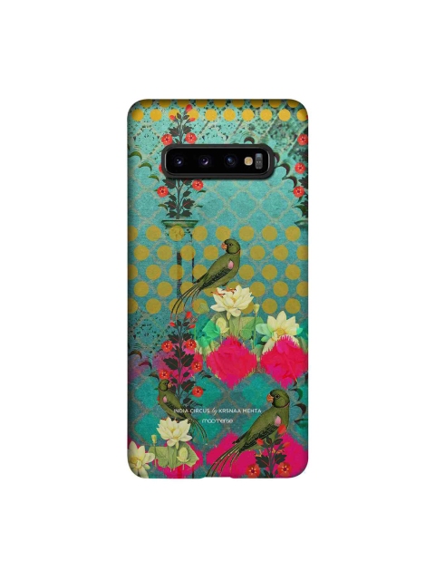 

macmerise Green & Pink India Circus Mitthu Miya Sublime Samsung Galaxy S10 Plus Back Case