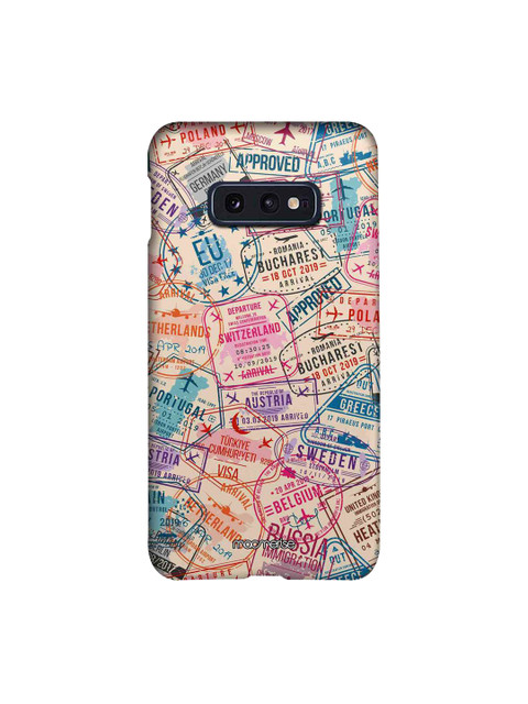 

macmerise Multicoloured Immigration Stamps Sublime Samsung Galaxy 10E Back Case, Multi