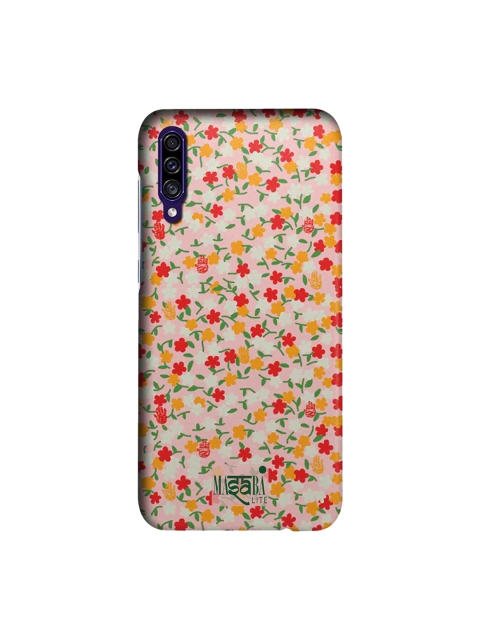 macmerise Pink & Red Masaba Dense Floral Sublime Samsung Galaxy A30s Back Case