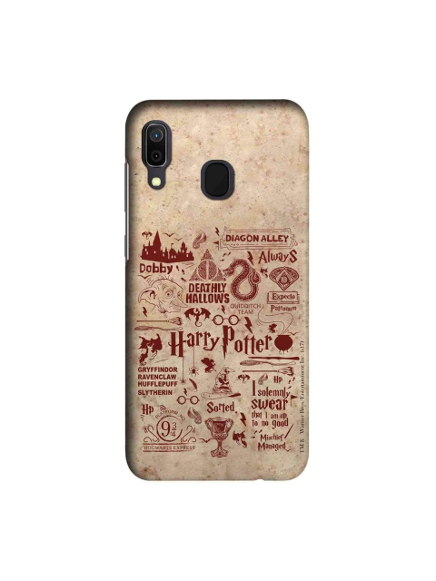 

macmerise Beige & Red Harry Potter Infographic Sublime Samsung Galaxy A30 Back Case