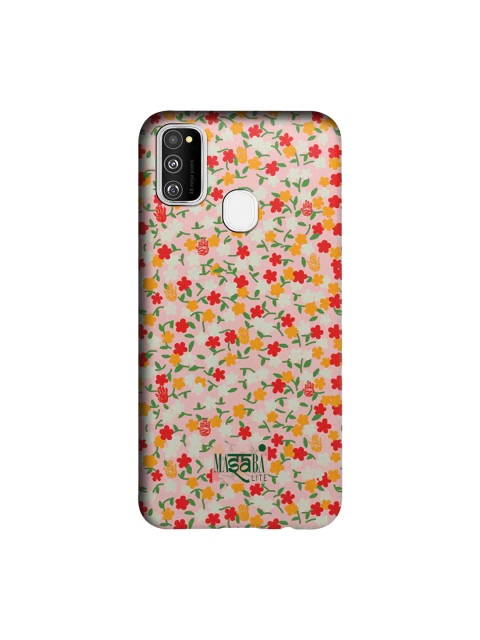 

macmerise Pink & Red Masaba Dense Floral Sublime Samsung Galaxy M30S Back Case