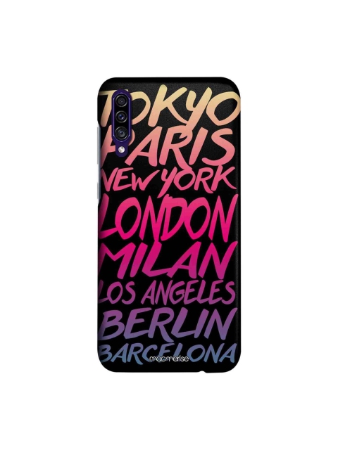 

macmerise Black & Pink Fashion Cities Printed Sublime Samsung Galaxy A30S Back Case