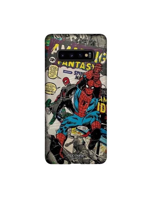 

macmerise Multicoloured Marvel Comics Spidey Sublime Samsung Galaxy S10 Plus Back Case, Multi