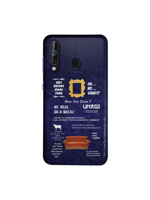 

macmerise Black & White Friends Essentials Sublime Samsung Galaxy A60 Case, Blue
