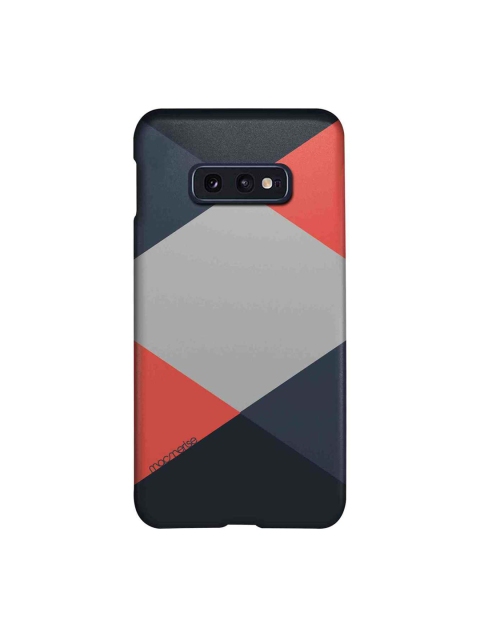 

macmerise Grey & Coral Red Criss Cross Illustration Sublime Samsung Galaxy S10E Case