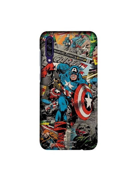 

macmerise Multicoloured Marvel Comics Captain America Sublime Samsung Galaxy A30S Back Case, Multi