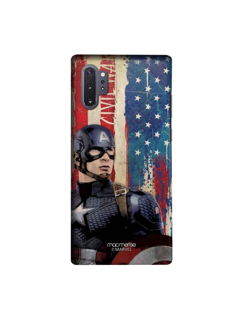 

macmerise Grey & Blue Marvel Captain America Sublime Samsung Galaxy Note10 Plus Back Cover