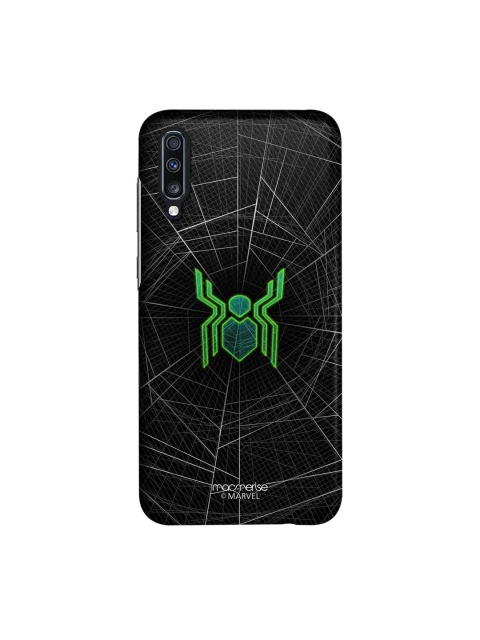 

macmerise Black & Green Marvel Comics Spiderman Logo Web Sublime Samsung Galaxy A70 Case