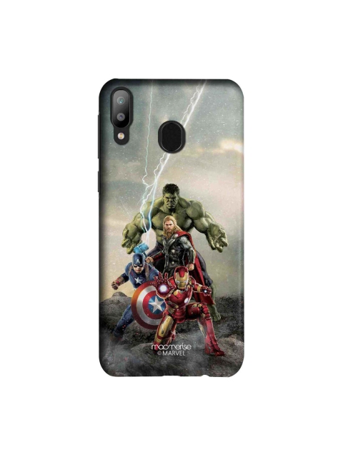 

macmerise Blue & Red Marvel Comics Time To Avenge Samsung Galaxy M20 Back Case