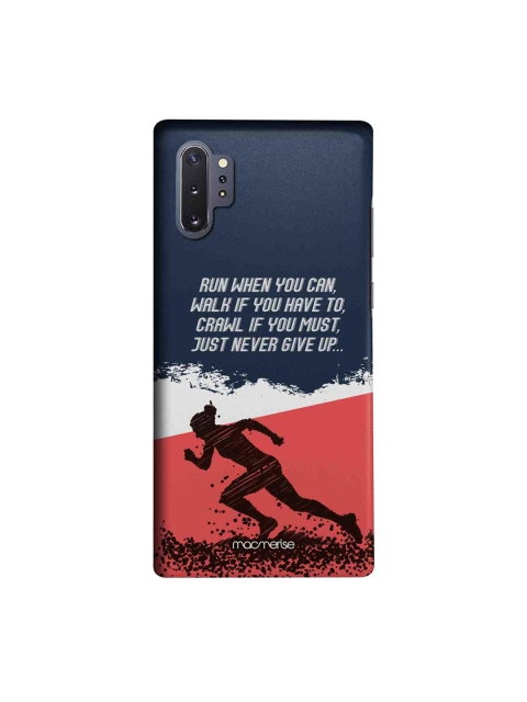 

macmerise Black & White Running Motivation Sublime Samsung Galaxy Note 10 Plus Back Case, Blue