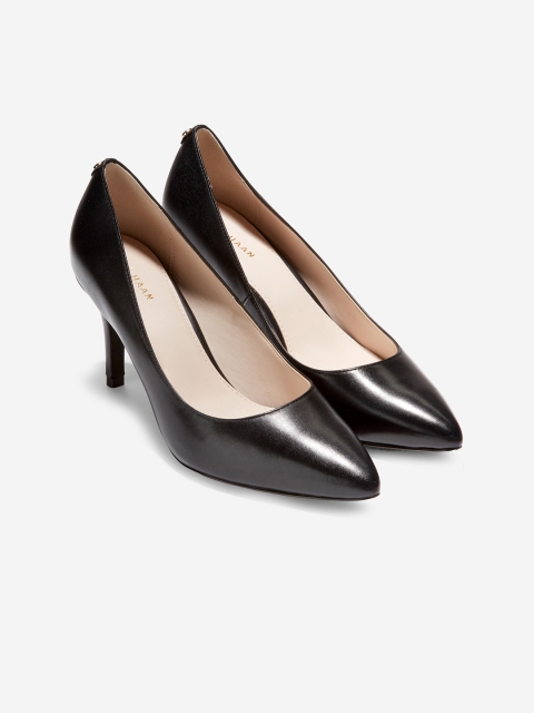 

Cole Haan Women Black Solid Leather Stilettos
