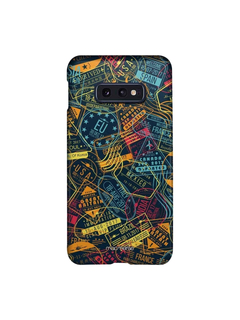 

macmerise Multicoloured Immigration Stamps Neon Samsung Galaxy S10E Back Case, Multi