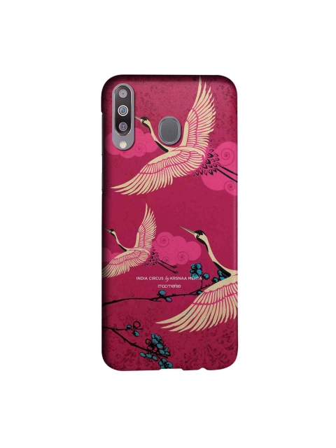 

macmerise Pink & Yellow Flying Flamingoes Samsung Galaxy M30 Back Case