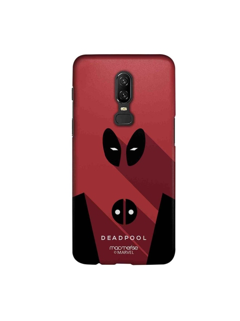 

macmerise Red & Black Marvel Comics Minimalistic Deadpool Sublime OnePlus 6 Back Cover