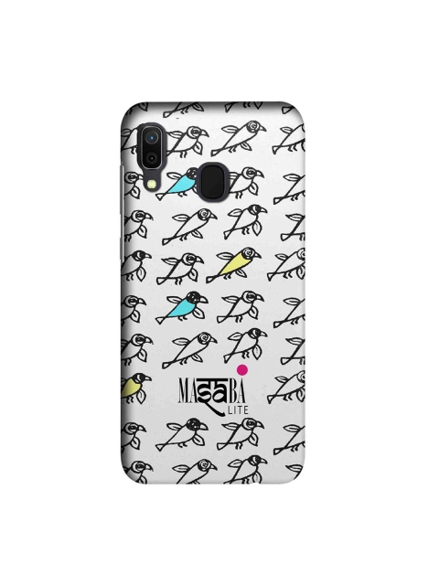 

macmerise White & Black Masaba Bird Print Sublime Samsung Galaxy A30 Back Case