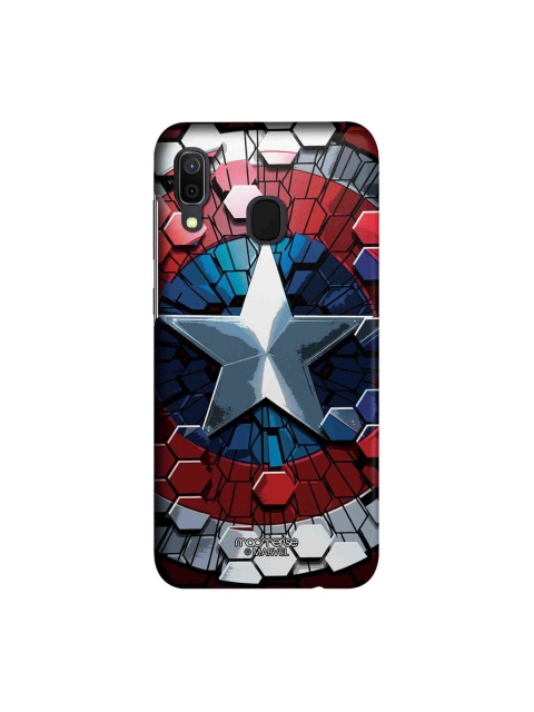 

macmerise Blue & Red Captain America Hex Shield Sublime Samsung Galaxy A30 Back Case