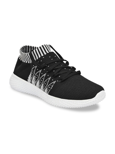 

Big Fox Men Black & White Woven Design Sneakers