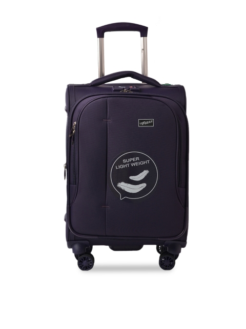 

F Gear Unisex Purple Solid Soft-Sided Aspire Large Trolley Bag