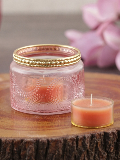 

Pure Home and Living Pink Set of 4 Tea-Light Candle Holders