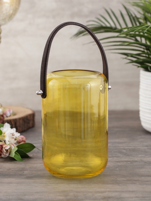 

Pure Home and Living Yellow Solid Glass Spring Table Lantern
