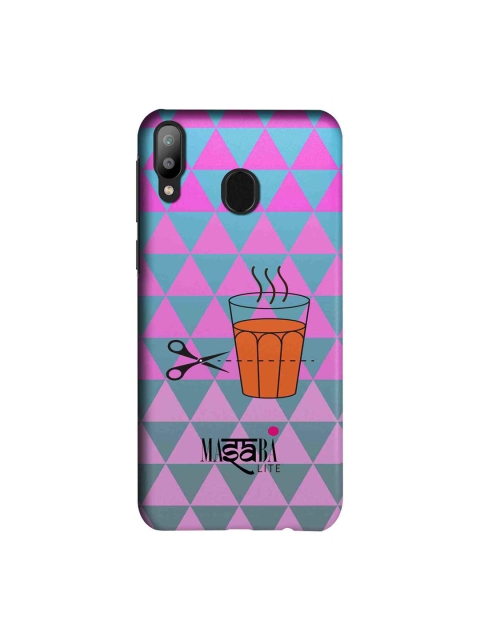 

macmerise Pink & Teal Blue Masaba Cutting Chai Sublime Samsung Galaxy M20 Back Case