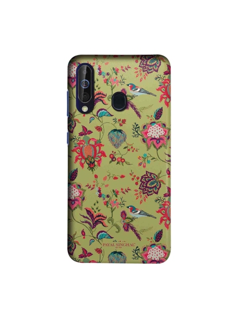 

macmerise Olive Green & Pink Payal Singhal Chidiya Sublime Samsung Galaxy M40 Back Case