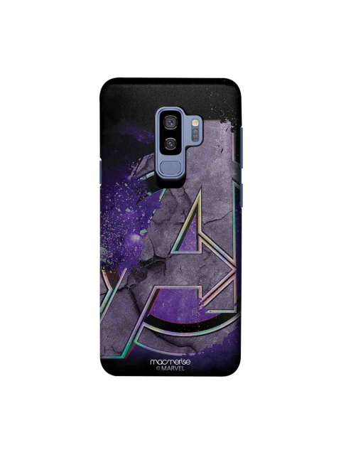 

macmerise Black & Purple Marvel Comics Endgame Logo Samsung Galaxy S9 Plus Back Cover