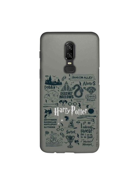 

macmerise Grey & Green Harry Potter Infographic Sublime OnePlus 6 Back Cover