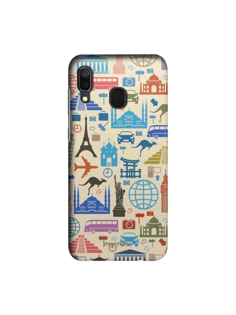 

macmerise Beige & Blue Travel Lover Sublime Samsung Galaxy A30 Back Case