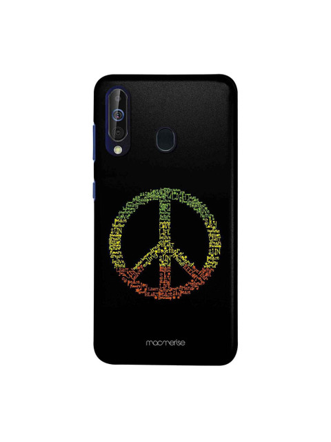 

macmerise Black & Green Symbol Of Peace Samsung Galaxy M40 Back Case