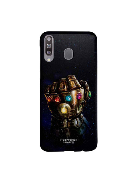

macmerise Black & Gold-Toned Marvel Comics The Gauntlet Punch Sublime Samsung Galaxy M30 Back Cover