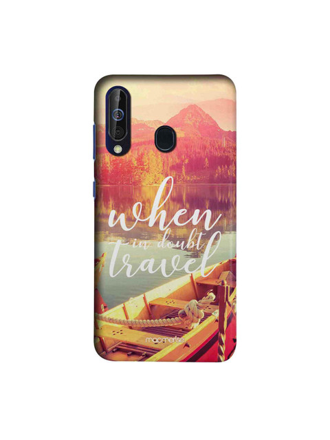 

macmerise Grey & Yellow When In Doubt Travel Illustration Sublime Samsung Galaxy A60 Case