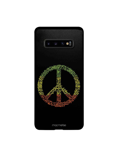 

macmerise Black & Green Symbol Of Peace Samsung Galaxy S10 Plus Back Case