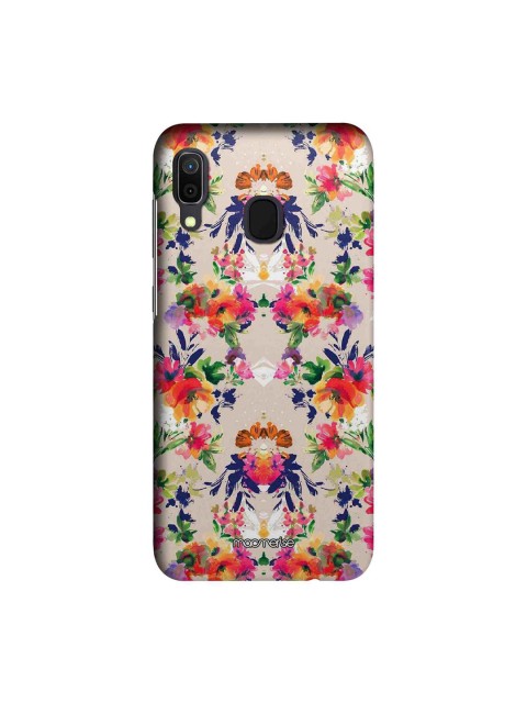 

macmerise Beige & Green Floral Symmetry Sublime Samsung Galaxy A30 Back Case