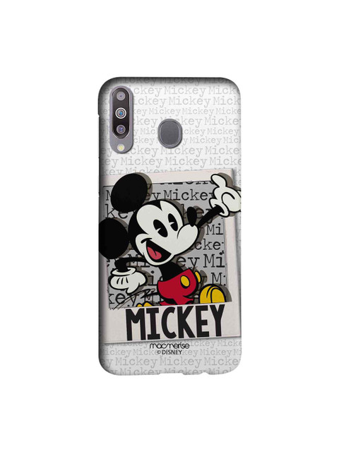 

macmerise Grey & Black Disney Hello Mr Mickey Sublime Samsung Galaxy M30 Back Case