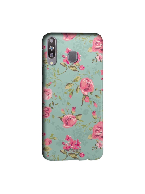 

macmerise Green & Pink Flowers Sublime Samsung Galaxy M30 Back Cover