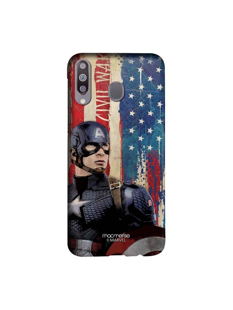 

macmerise Blue & Red Marvel Comics American Captain Sublime Samsung Galaxy M30 Back Case