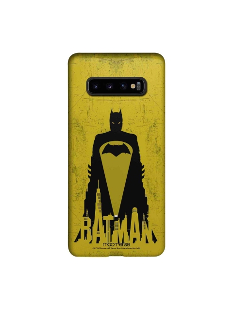

macmerise Yellow & Black Bat Signal Samsung Galaxy S10 Plus Back Case