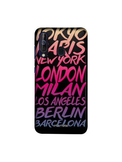 

macmerise Black & Pink Fashion Cities Sublime Samsung Galaxy A60 Back Cover