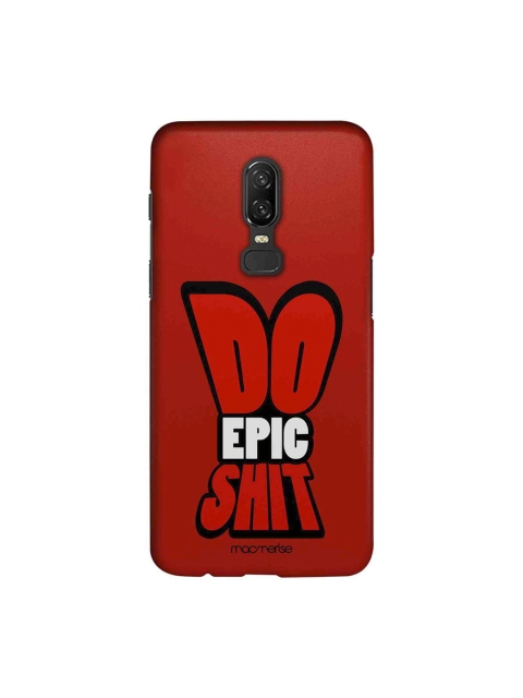 

macmerise Red & White Do Epic Shit Sublime OnePlus 6 Back Cover