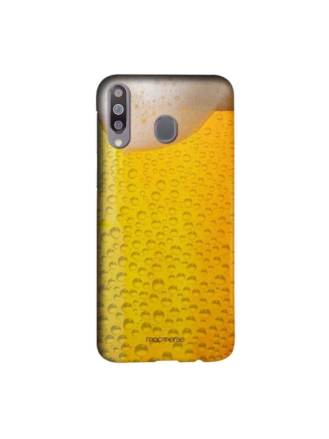 macmerise Yellow & Beige Chug It Samsung Galaxy M30 Back Case