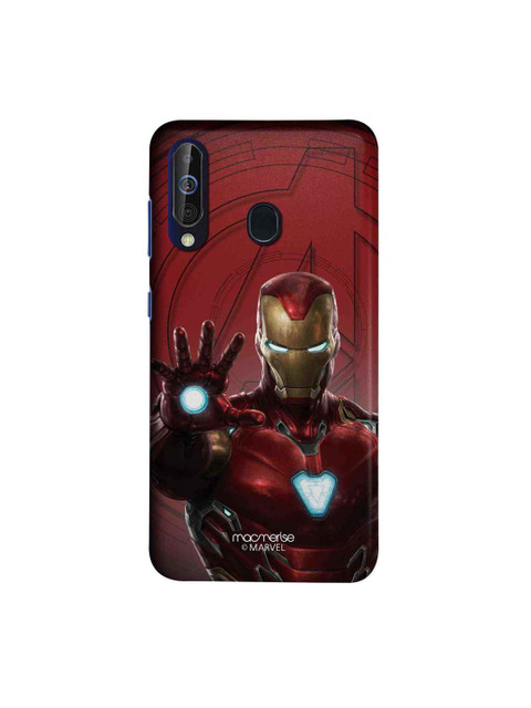 

macmerise Red & Gold-Toned Marvel Comics Iron Man Mark L Armor Sublime Samsung Galaxy A60 Back Case