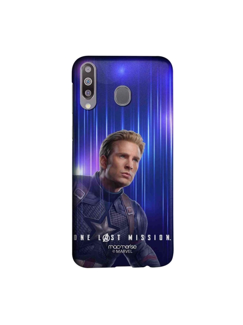 

macmerise Blue Marvel Captain America Printed Samsung Galaxy M30 Back Case