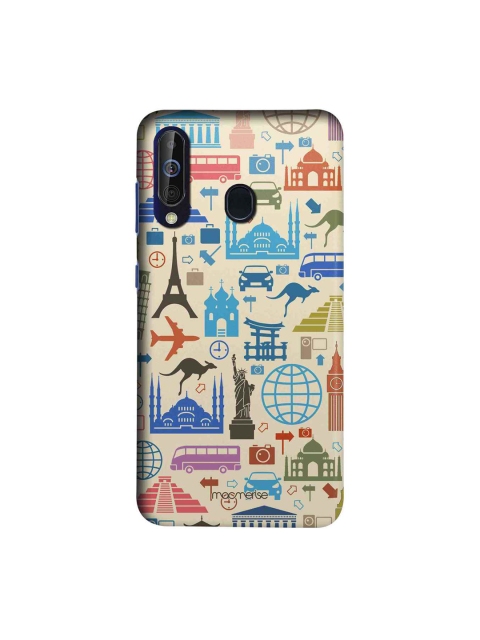 

macmerise Beige & Blue Travel Lover Sublime Samsung Galaxy M40 Back Cover