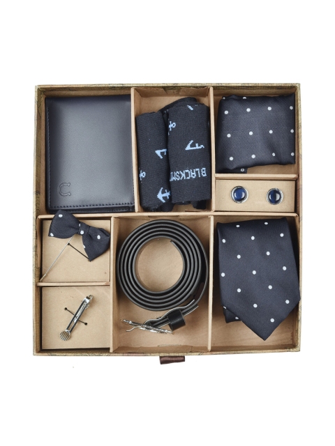 

Blacksmith Men Navy Blue & Blue Accessory Gift Set