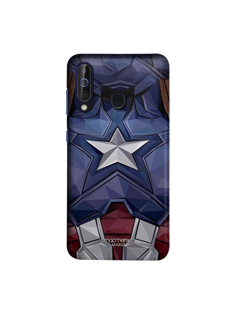 

macmerise Blue & White Marvel Comics Captain America Vintage Suit Sublime Samsung Galaxy A60 Back Cover