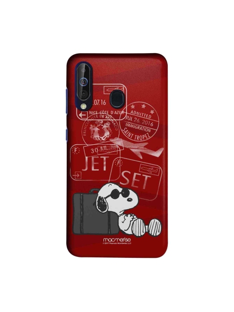 

macmerise Red & White Peanuts Jet Set Go Sublime Samsung Galaxy A60 Back Cover